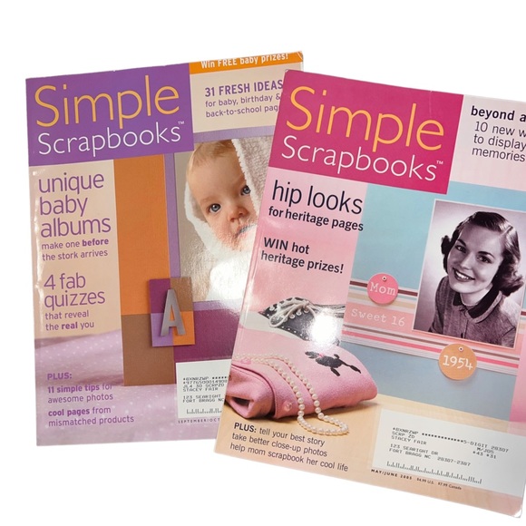 Set of 6 Scrapbooking Magazines! MUST SEE! Simple Scrapbooks Card Making - Picture 2 of 3